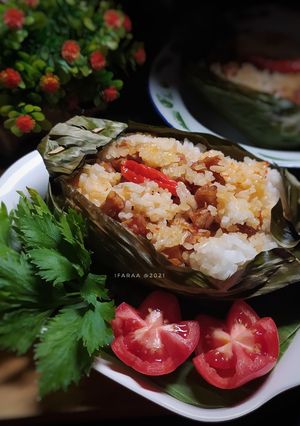 Foto resep Nasi Bakar Tempe Sambal Kencur
