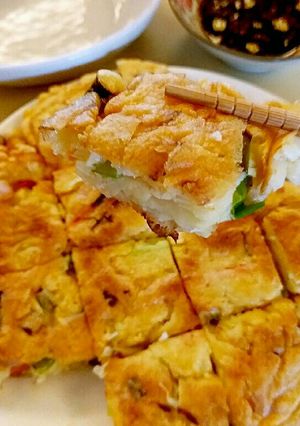 鮮蝦煎餅 的食譜成品照片