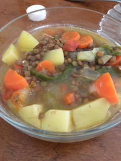 Una foto de Lentejas con verduras