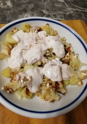 Sült almás túrós csusza recept fotója