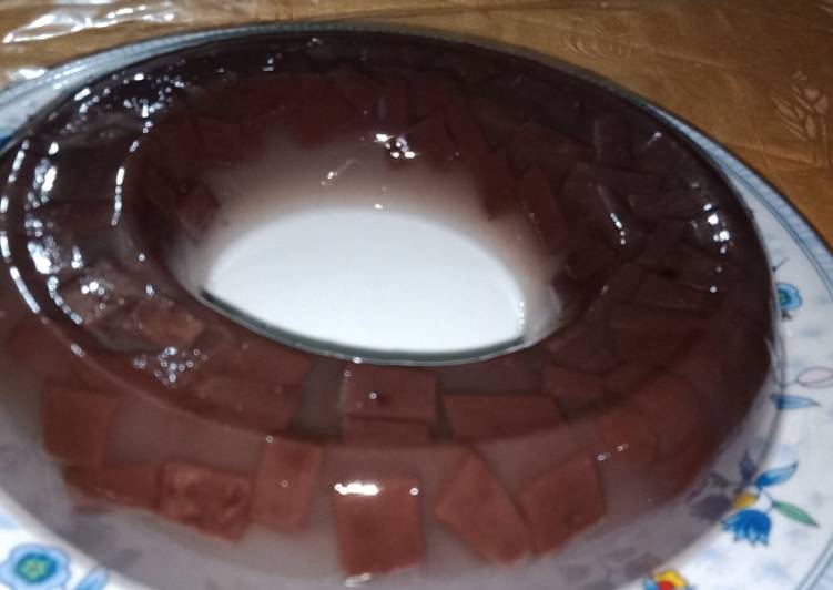 Puding Mozaik Nutrijel Coklat