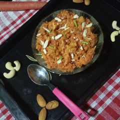 A picture of Gajar ka halwa.