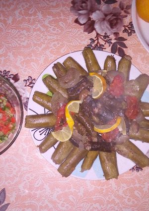 صورة لوصفة ورء عنب وكوسا