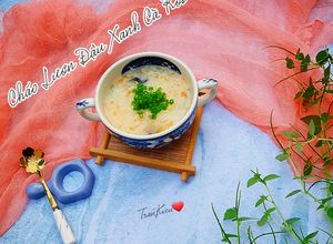 Hình của món Cháo lươn đậu xanh cà rốt.