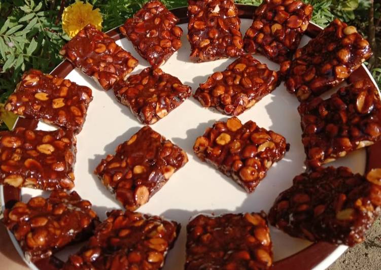 Simple Way to Make Perfect Peanut Chikki or moongfali chikki