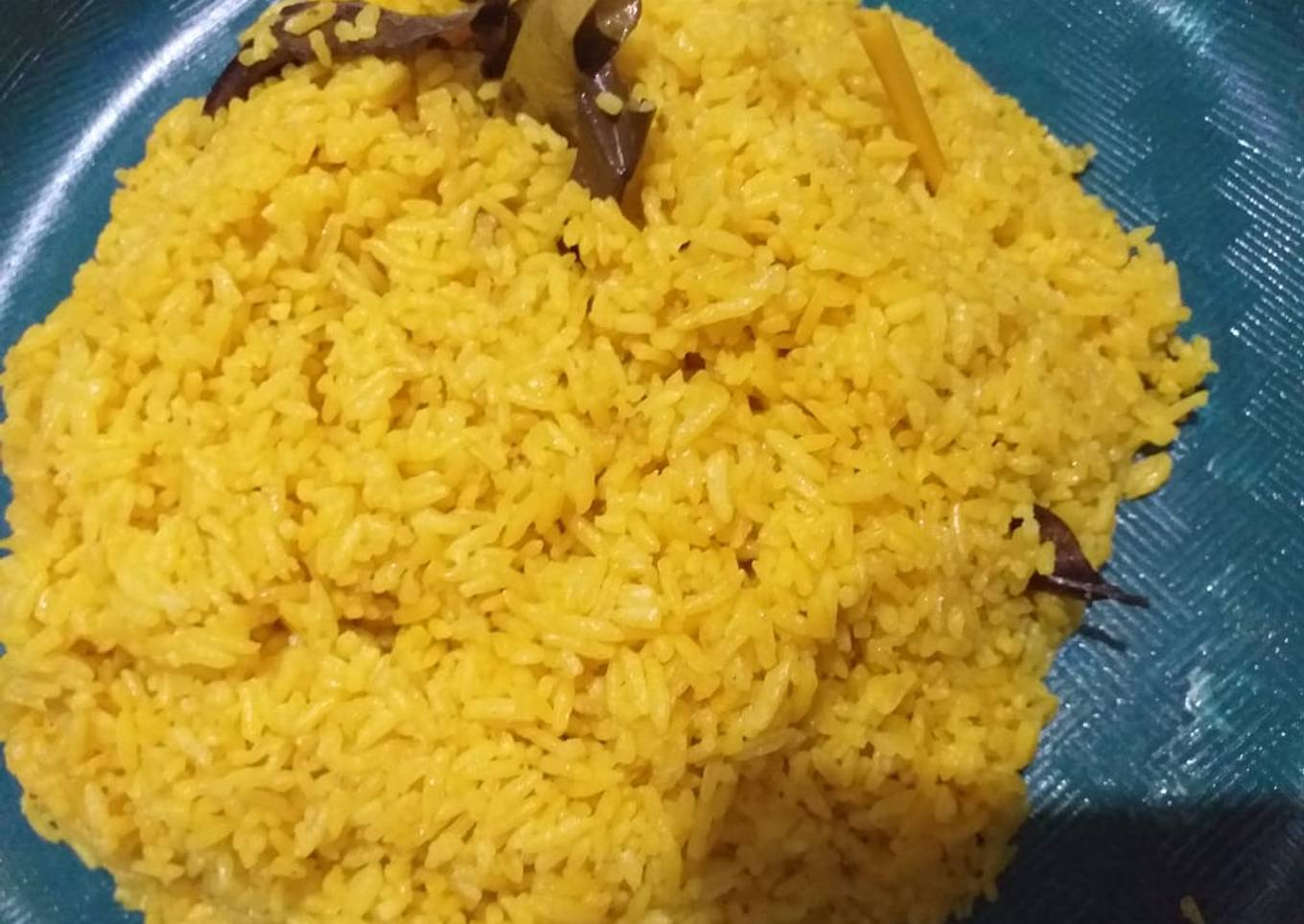 9. Nasi kuning tanpa santan, pakai fibercreme