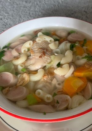 Foto resep Sop Makaroni Sosis