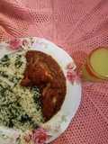 Spinach rice