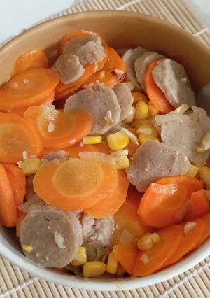 Foto resep 116. Tumis Bakso Wortel Jagung Manis