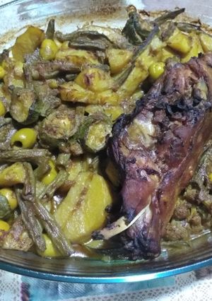 صورة لوصفة 🍲 جواز خضرة في الفرن 🍱