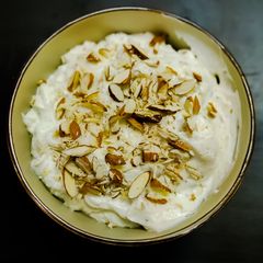 Badam Pista Kaju Shrikhand A picture of Badam Pista Kaju Shrikhand.