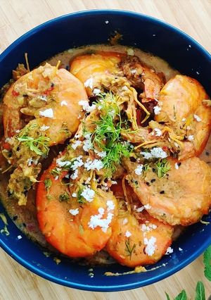 ইনস্ট্যান্ট চিংড়ী মালাইকারি (instant chingri malaikari recipe in Bengali) রেসিপির প্রধান ছবি