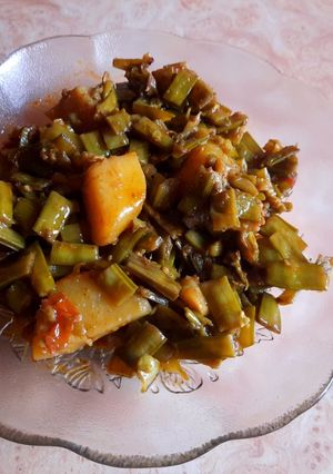 A picture of Gawar ki sabji.