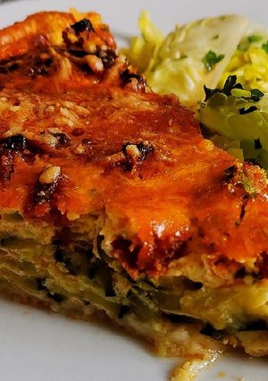 Une photo de 🍽️Tarte Chorizo Courgettes!!🍽️