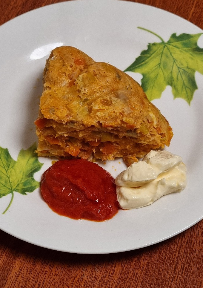 Una foto de Pastel de atún y verduras