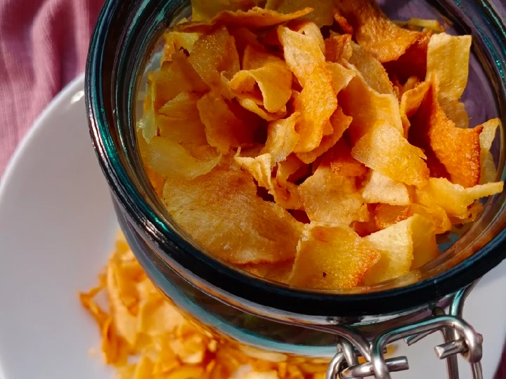 Langkah Gampang Membikin Resep 4. KERIPIK SINGKONG - Renyah, Anti Gagal yang Bikin Ngiler Anti Ribet, Lezat