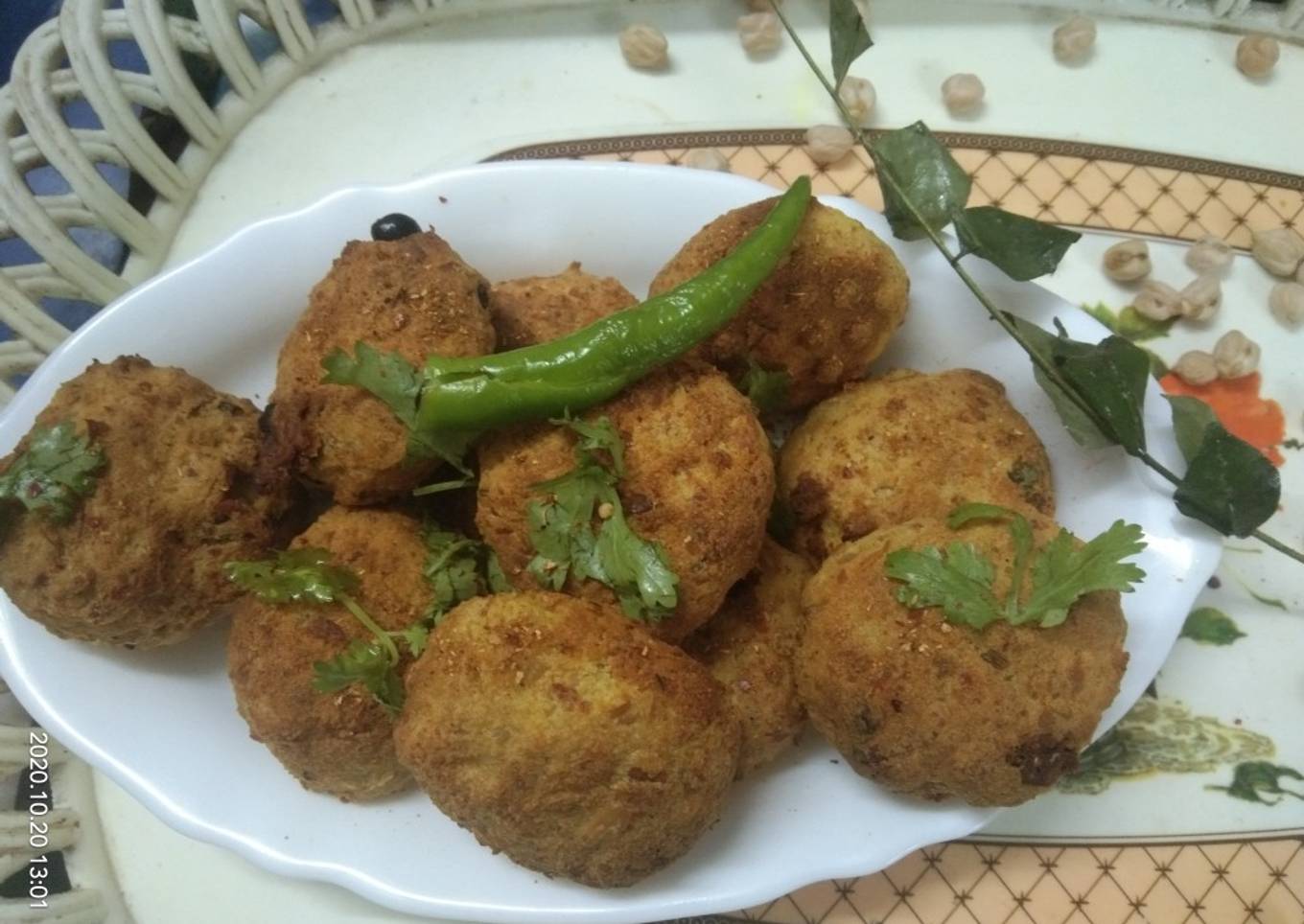 Homemade chickpeas in the air fridge