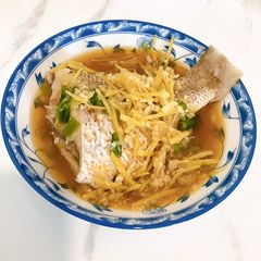 A picture of Ginger garlic steam fish.