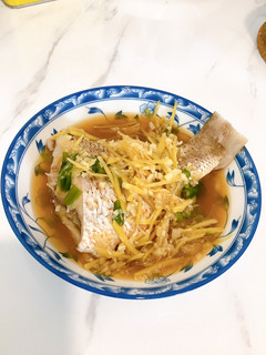 A picture of Ginger garlic steam fish.