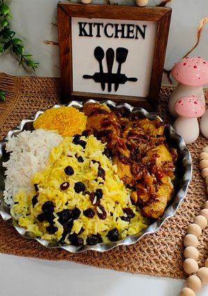 عکسی از دستور کشمش پلو مجلسی