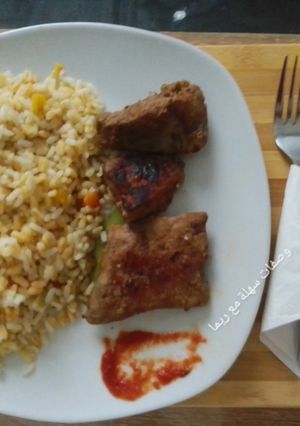 صورة لوصفة طبق الأرز صحي مع الكبد