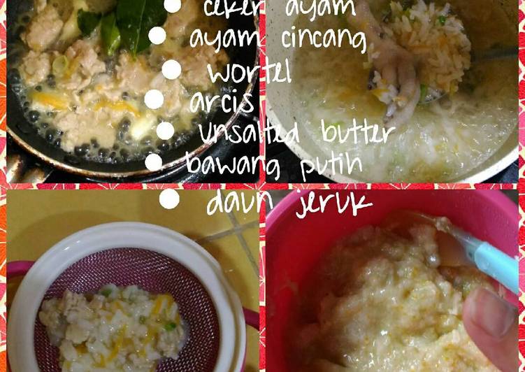 Rahasia Memasak Mpasi 7 bulan (bubur ceker nasi) yang Renyah