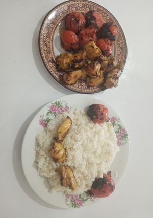 عکسی از دستور جوجه کباب