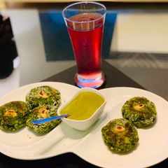 Chicken Hara Bhara Kebabs A picture of Chicken Hara Bhara Kebabs.