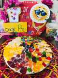 Fruit and sweets cream 🍕 pizza