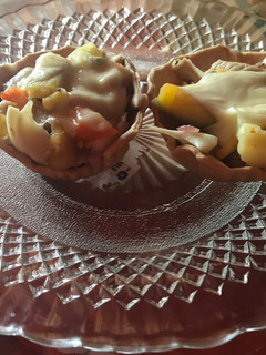 Una foto de Canastita rellena de cerdo y verduras