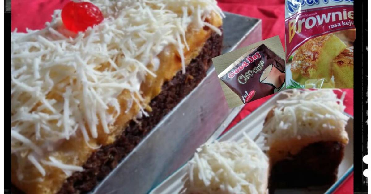 Resep Brownies kukus keju Kopi Nutricake oleh Wiwin Lestari awan Cookpad