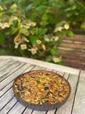 Tarte aux courgettes, citron confit et parmesan (IG bas)