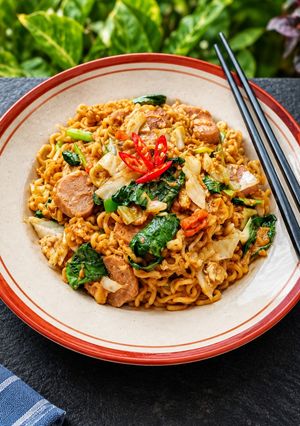 Foto resep Mie Rendang Nyemek