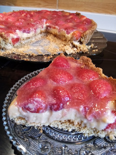 Una foto de Pye de fresas (o frutillas)