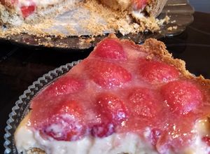 Una foto de Pye de fresas (o frutillas)