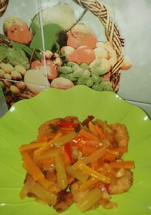 Foto resep Udang saos padang
