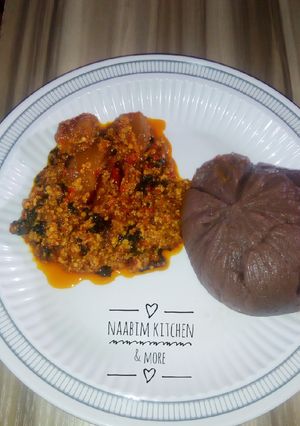 Amala da miyar agushi ainihin hoton girkin