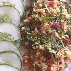 A picture of Garri salad (gwabe).