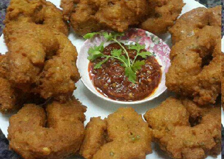 Steps to Prepare Quick Chana and Moong Daal Medu Vadas