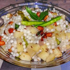 A picture of Sabudana Khichdi.