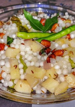 A picture of Sabudana Khichdi.