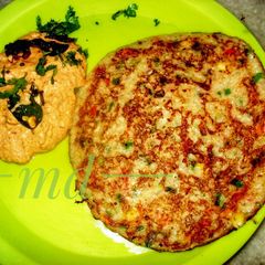 A picture of Oats dosa.