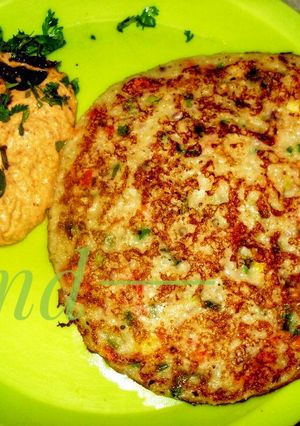 A picture of Oats dosa.