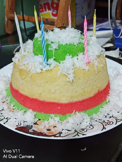 Foto resep Cake putu ayu warna warni