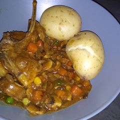 A picture of Lamb stew.