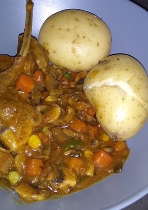 A picture of Lamb stew.
