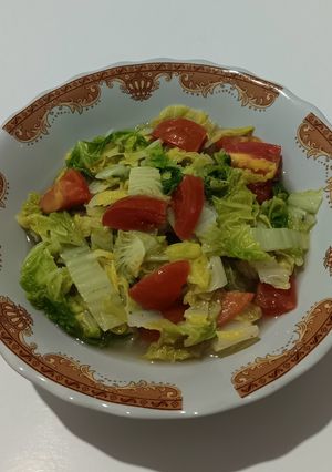 Foto resep Tumis Sawi Putih Tomat satset