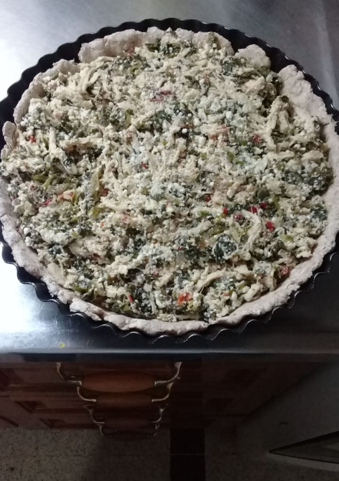 Una foto de Tarta de verdura y pollo