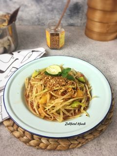 Foto resep Thai Green Papaya Salad atau Tom sam