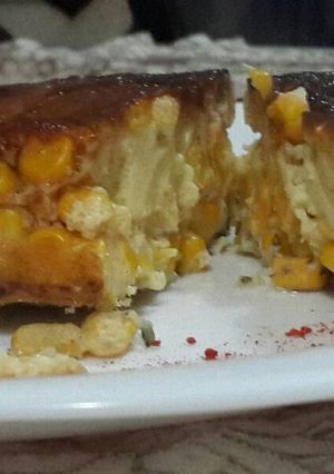 Una foto de Budin de choclo